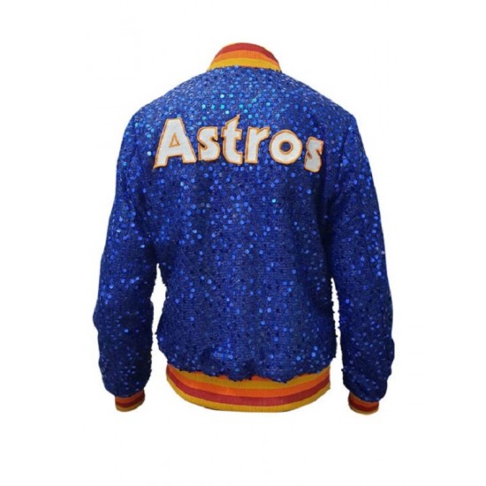 Houston Astros Sequin Bomber Jacket