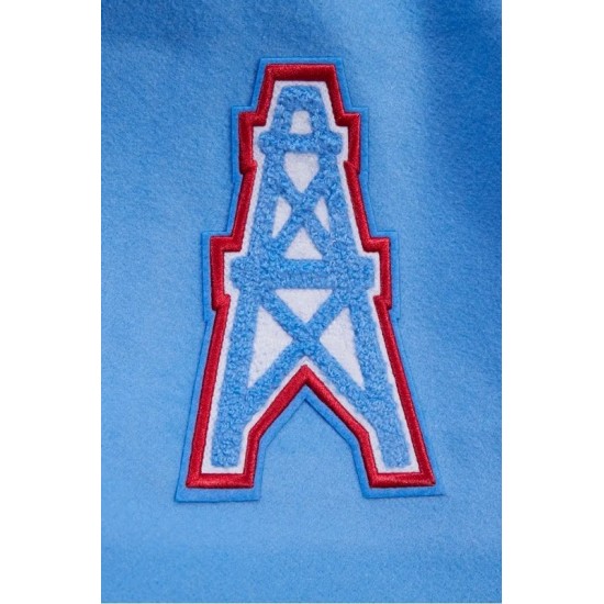 Houston Oilers Retro Classic Blue Varsity Jacket