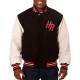 Houston Rockets Black and White Varsity Jacket