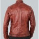 Idaho Men's Brown Leather Moto Jacket