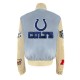 Indianapolis Colts Blue Biker Varsity Jacket