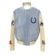 Indianapolis Colts Blue Biker Varsity Jacket