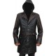 Jacob Frye Assassin’s Creed Syndicate Leather Coat Hoodie Coat Costume Halloween Outfit