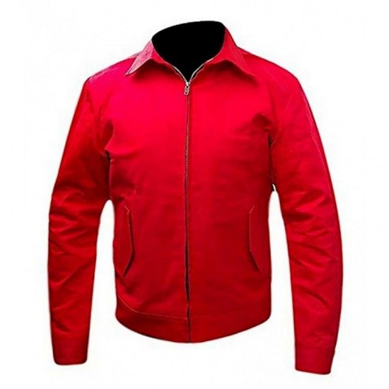 James Dean Rebel Without a Cause Jim Stark Men's Red Cordura Jacket