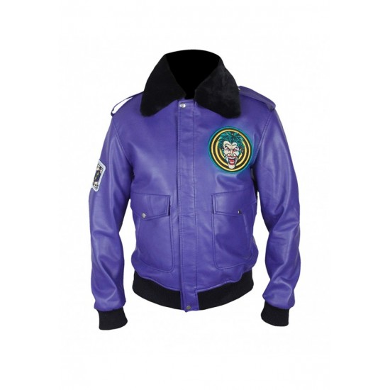 Joker Jacket – Batman Henchman Goon Purple Joker Bomber Jacket