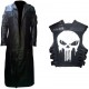 Jon Bernthal The Punisher Trench Leather Coat Cosplay Costume