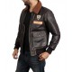 Jumanji 2 Nick Jonas Bomber Leather Jacket