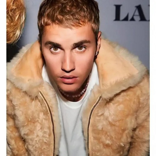 Justin Bieber Los Angeles Beige Jacket