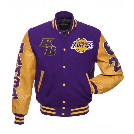 Mamba 84 Los Angeles Lakers Letterman Jacket