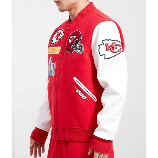 Kansas City Chiefs Logo Red Letterman Jacket