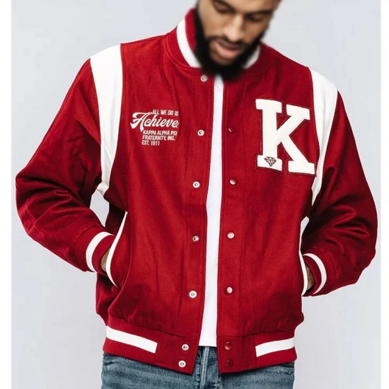 Kappa Alpha PSI World’s Greatest Frat Maroon Varsity Wool Jacket