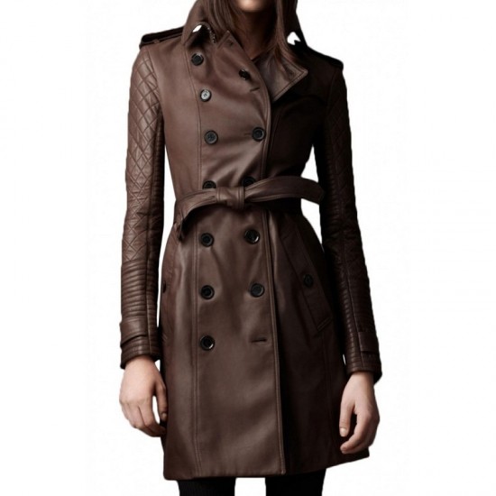 Kate Beckett Castle Stana Katic Leather Coat