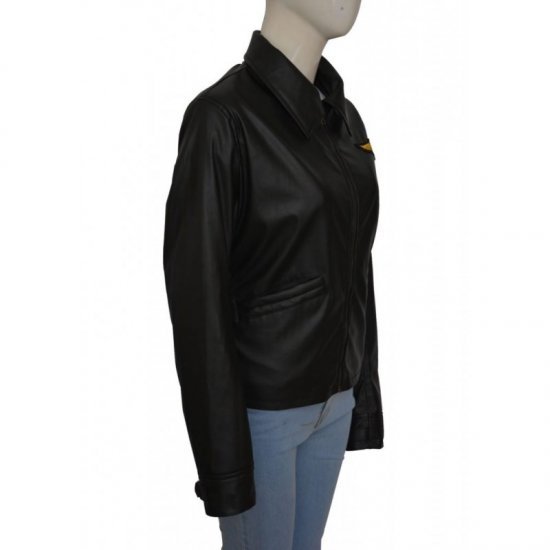 Kelly Mcgillis Top Gun Leather Jacket