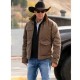 Kevin Costner Yellowstone Season 04 Brown Quilted Jacket