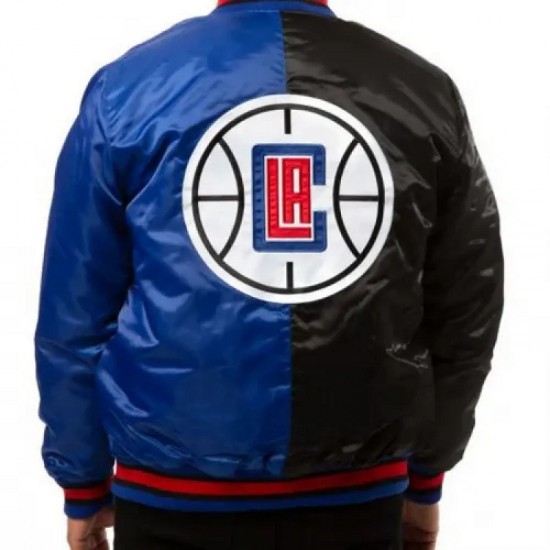 LA Clippers Starter Black Bomber Jacket