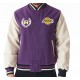 LA Lakers NBA Lifestyle Dark Purple Varsity Jacket