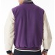 LA Lakers NBA Lifestyle Dark Purple Varsity Jacket