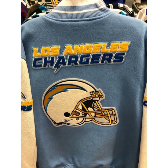 LOS ANGELES CHARGERS NFL Mash Up Mens Varsity JACKET