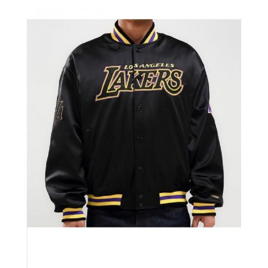 Lakers Los Angeles Black Bomber Jacket