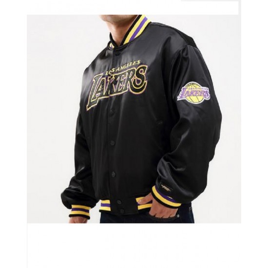 Lakers Los Angeles Black Bomber Jacket