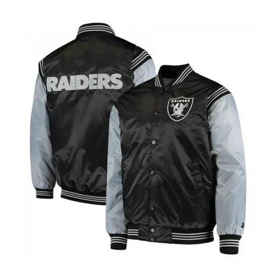 New Mens Raider Black Varsity jacket