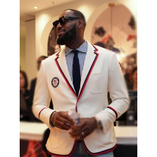 LeBron James Paris Olympics Team USA Blazer