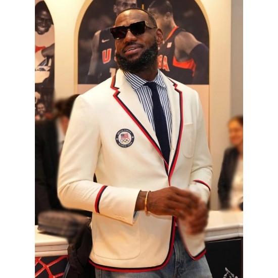 LeBron James Paris Olympics Team USA Blazer