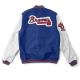 Letterman Atlanta Braves Blue Wool Varsity Jacket