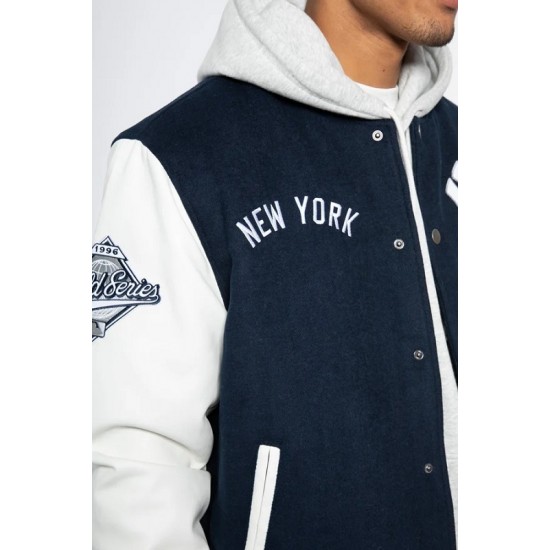 Letterman New Era NY Yankees Varsity White Jacket