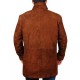 Men's Sheriff Walt Longmire Robert Taylor Black Genuine Leather Coat