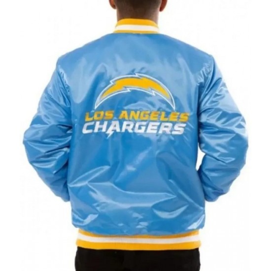 Los Angeles Chargers Blue Letterman Jacket