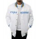 Los Angeles Chargers White Letterman Jacket