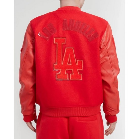 Los Angeles Dodgers Classic Triple Red Wool Varsity Jacket