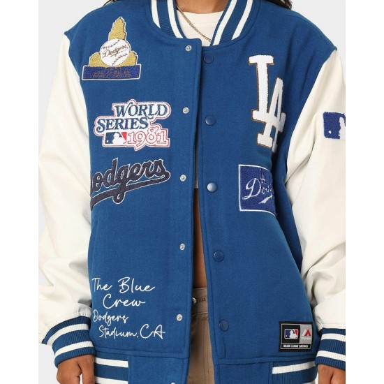 Los Angeles Dodgers Multi Hit Varsity Jacket