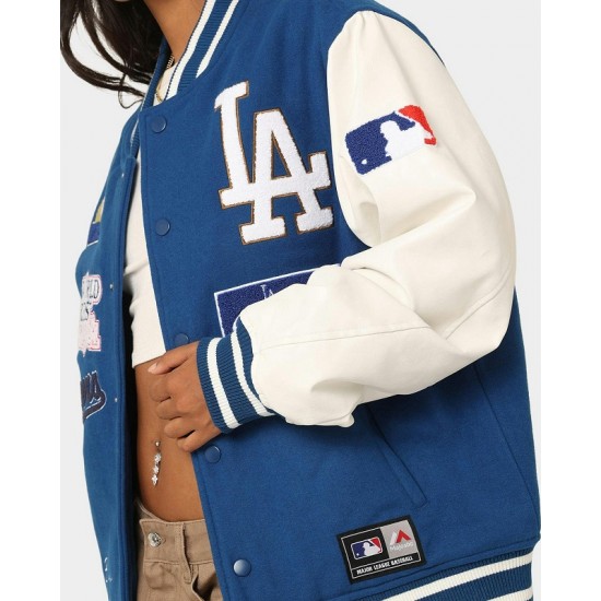 Los Angeles Dodgers Multi Hit Varsity Jacket