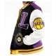 Los Angeles LAKERS Biker Varsity Jacket