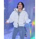 Lucy Hale Alo’s Winter House White Hooded Jacket