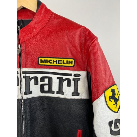 MS Ferrari Racing Leather Jacket