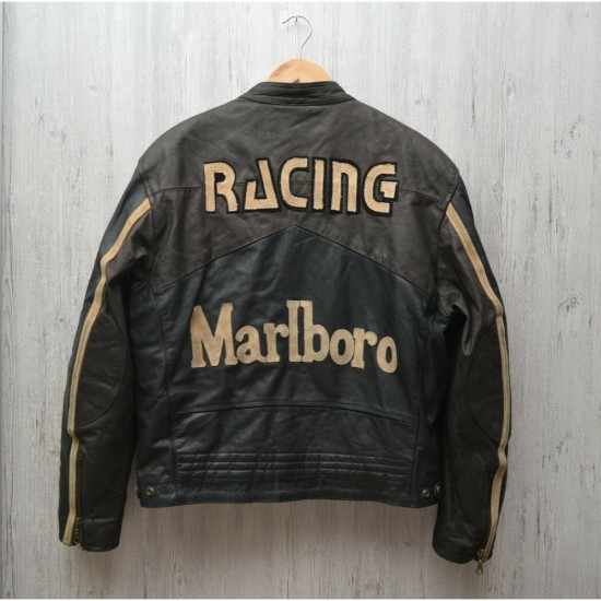 Marlboro Racing Black Leather Jacket