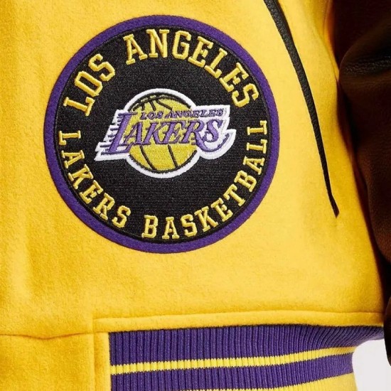 Mash Up Los Angeles Lakers Varsity Jacket