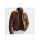 Men Winter Brown Shearling Jacket