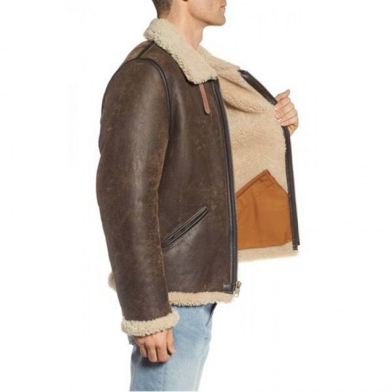 Men Winter Shearling Jacket