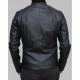 Men's Batman Black Logo Leather Jacket