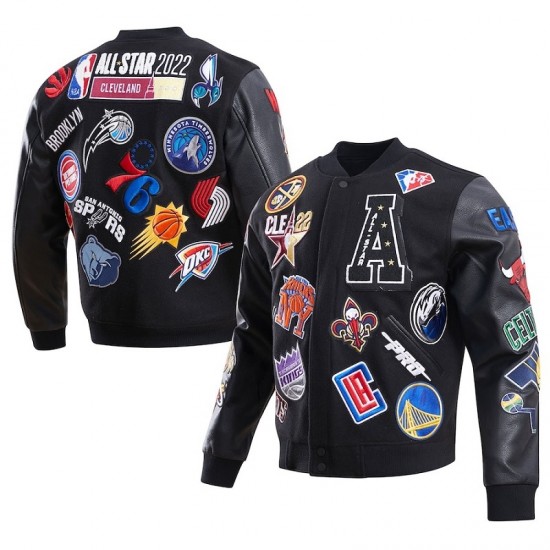 Men's Black 2022 NBA All-Star Game Full Zip Varsity Jacket