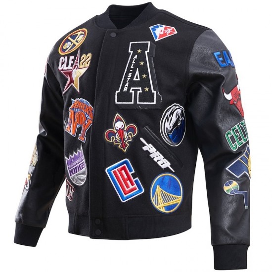 Men's Black 2022 NBA All-Star Game Full Zip Varsity Jacket