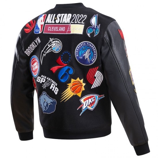 Men's Black 2022 NBA All-Star Game Full Zip Varsity Jacket