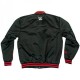 Men's Black with Red Bomber New World Order Jacket