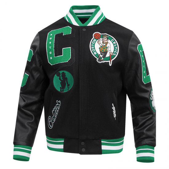 Men's Boston Celtics Mashup Wool Varsity Jacket