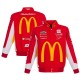 Men's Bubba Wallace JH Design Red McDonald's Twill Driver Jacket