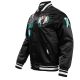 Men's Celtics Retro Classic Black Satin Jacket